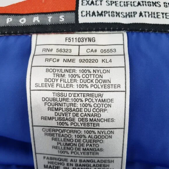 Vtg 90s Nike Jacket Men's XL Team Sports Florida Gators DUCK DOWN Puffer EUC